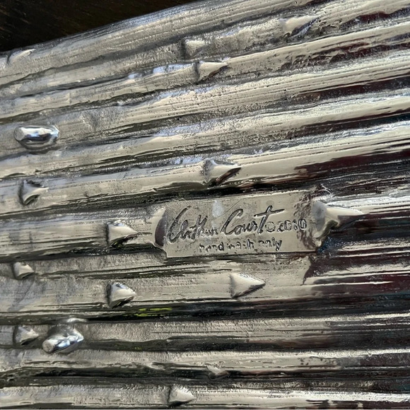 ARTHUR COURT 2012 ASPARAGUS TRAY PLATE DISCONTINUED SERVING PLATTER 18” x 8 EUC - Picture 3 of 5